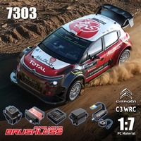 MJX HYPER 1/7 Brushless 7303 Remote Control Racing Car C3 Simulation Citroen High-Speed Off-Road Vehicle Toy RC Car