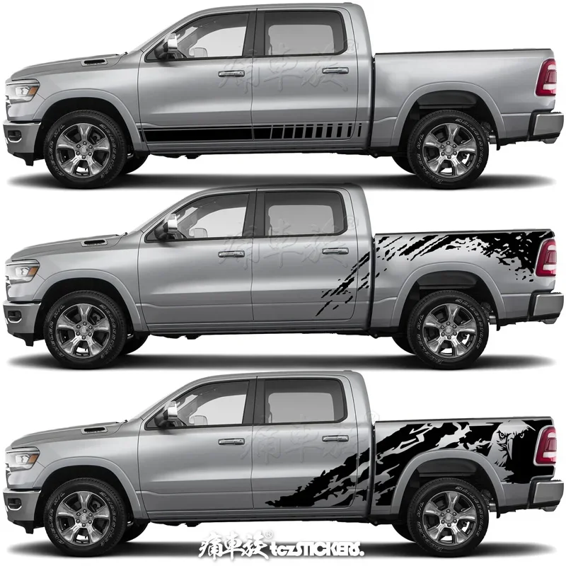 New Car Stickers FOR Dodge RAM TRX1500 Retrofit custom Fashion Decals film  Accessory