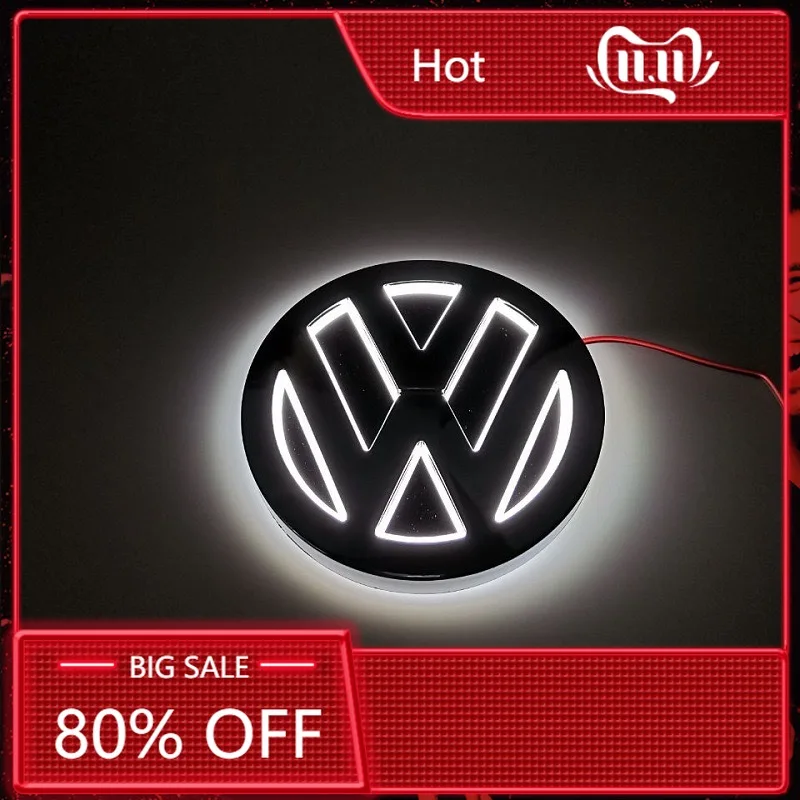 

Горячая новинка 2026: Светодиодный логотип-эмблема 11 см для задней части и передней решетки для Volkswagen VW POLO, MAGOTAN, Passat, CC, Bora, Golf, Jetta (1 шт.)