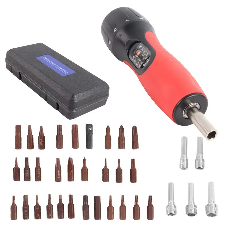 EYFL-46Pcs For Bike Repairing Torque Screwdriver Wrench Driver Set With 39 S2 Bits Tools, Maintenance And Mounting