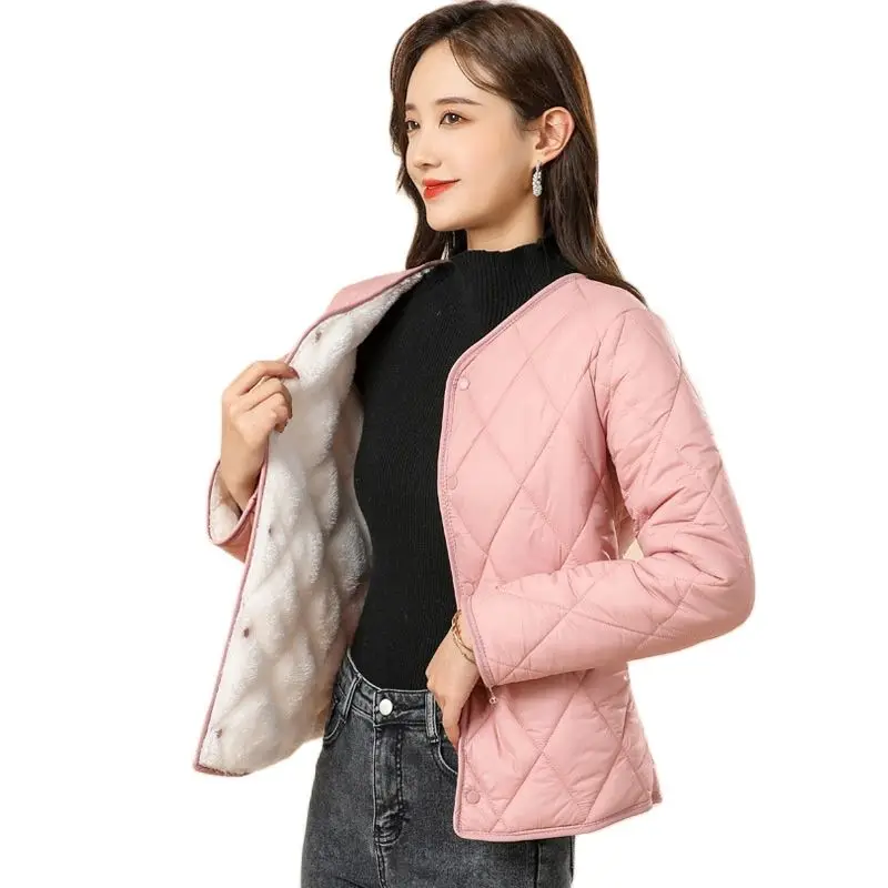 

Short Winter Jackets 2022 New Autumn Spring Parka Women Coats Ladies Thick Women's Long Sleeve Warm Cotton Padded Clothes Tops