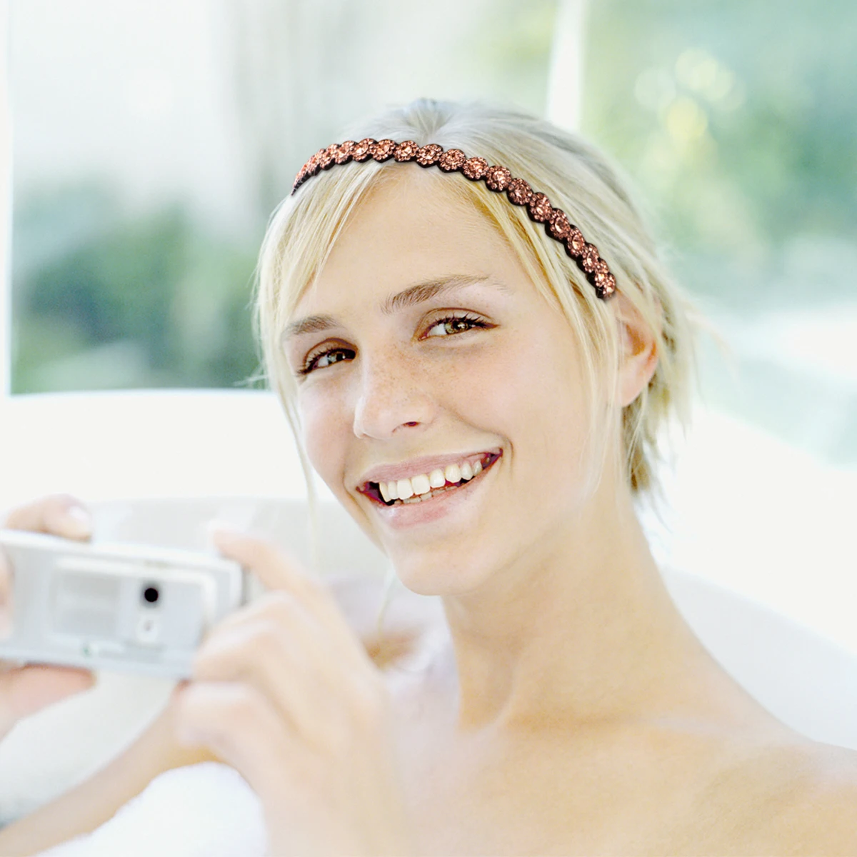 

Hair Accessories for Girls Non-slip Headband Tooth Comb Headbands Rhinestones Washing Theeth Women Make up Novelty Women's