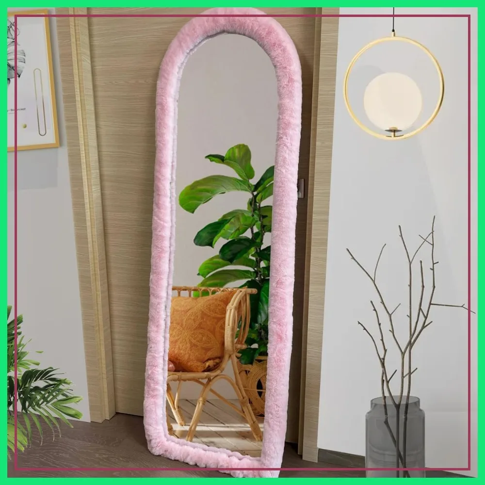 

Fluffy Full Length Mirror Cover 64x21 Stretch Ultra Soft Non-Slip Warm Home Decor for Bedroom Cloakroom