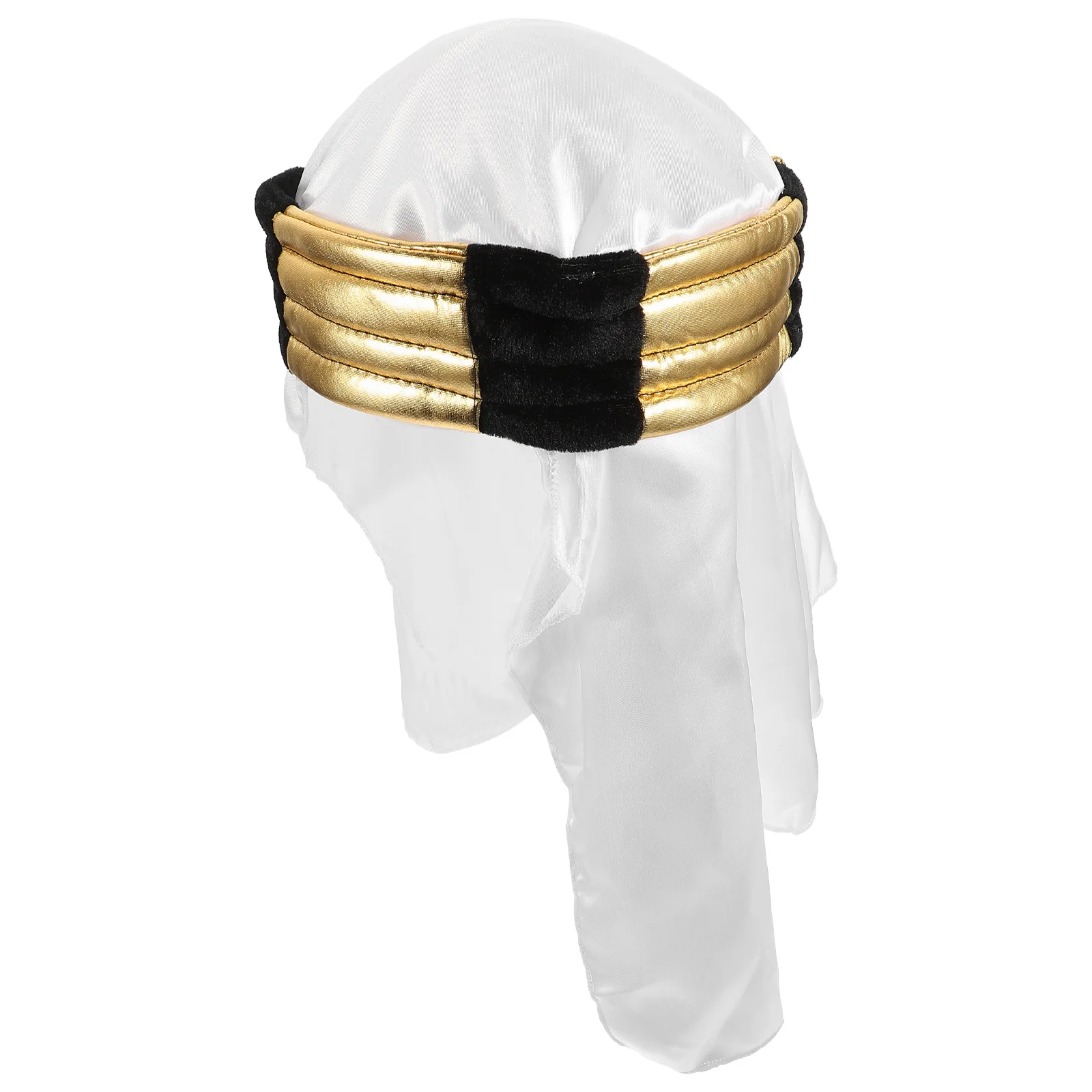 

White Cap Muslim Hat Arab Hats Arabian Decor Prop Decorative Props for Cosplay Man