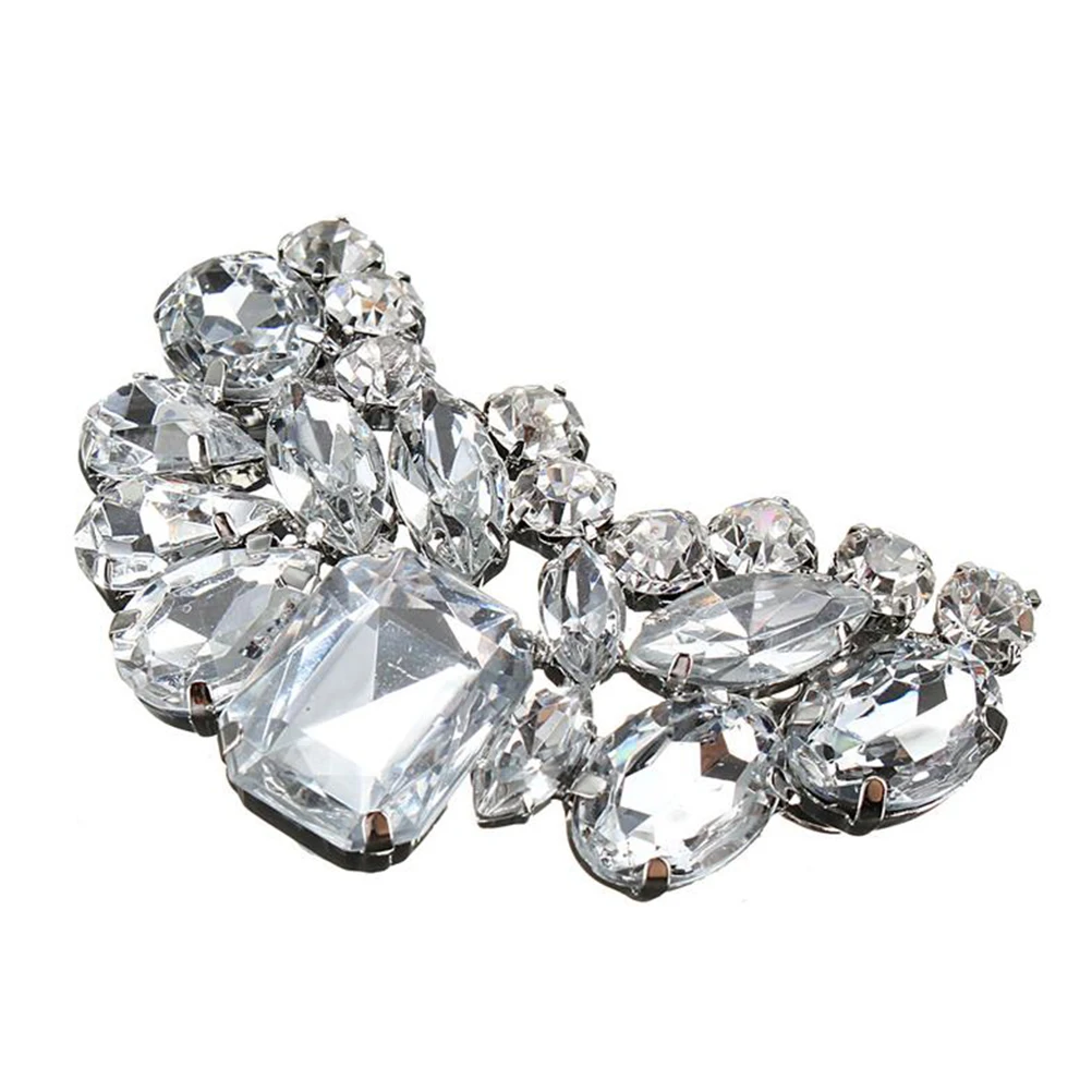 

Wedding Shoe Buckles Clip Clips for Flats Accessory Crystal DIY Rhinestone Slipper