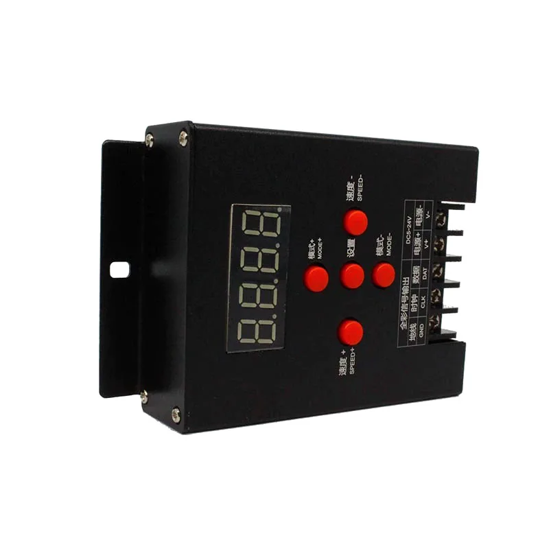 T-500 RGB LED Strip Controller for WS2811 WS2812B 1903 6803, DC5-24V Smart Pixel Controller, APP Remote Dimmer
