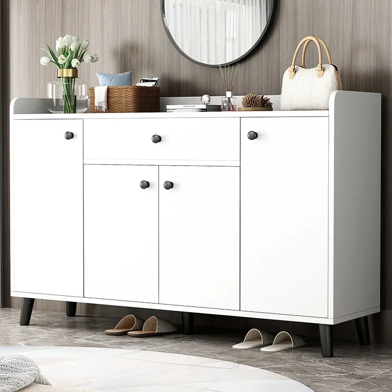 

Modern Multi Layer Shoe Cabinets Closed Storage Simple Drawer Shoe Cabinets Black Stylish Sapateiras Entrance Hall Furniture