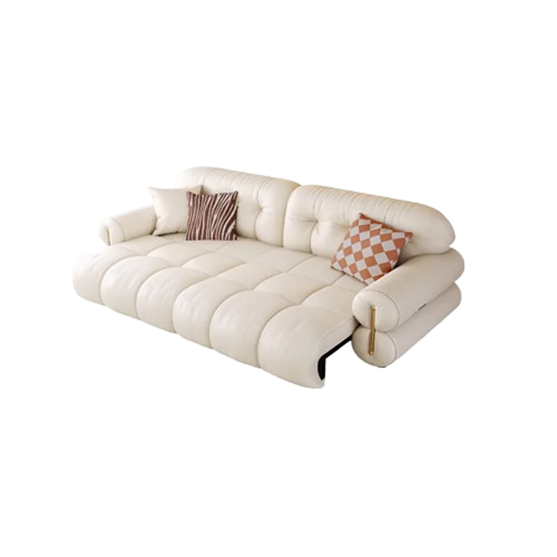 Usb Electric Bed Sofa Extendable Multifunctional Cloud Double Living Room Couch Puffs Sleeper Leather Divani Home Furniture