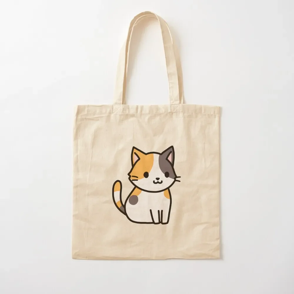Calico Cat Tote Bag university shopper bag women bag shopper woman eco folding