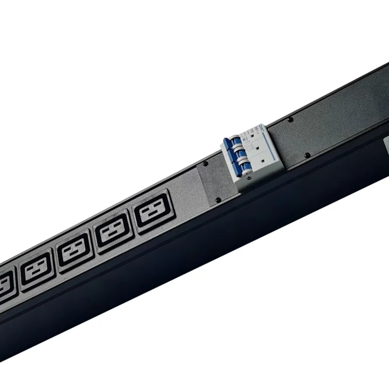 Bitcoin Industry PDU Mining S19 P211B P211C Three-phase 380V 63A 47KW 12-bit IEC-C19 High Power Rack PDU Socket with Air Switch