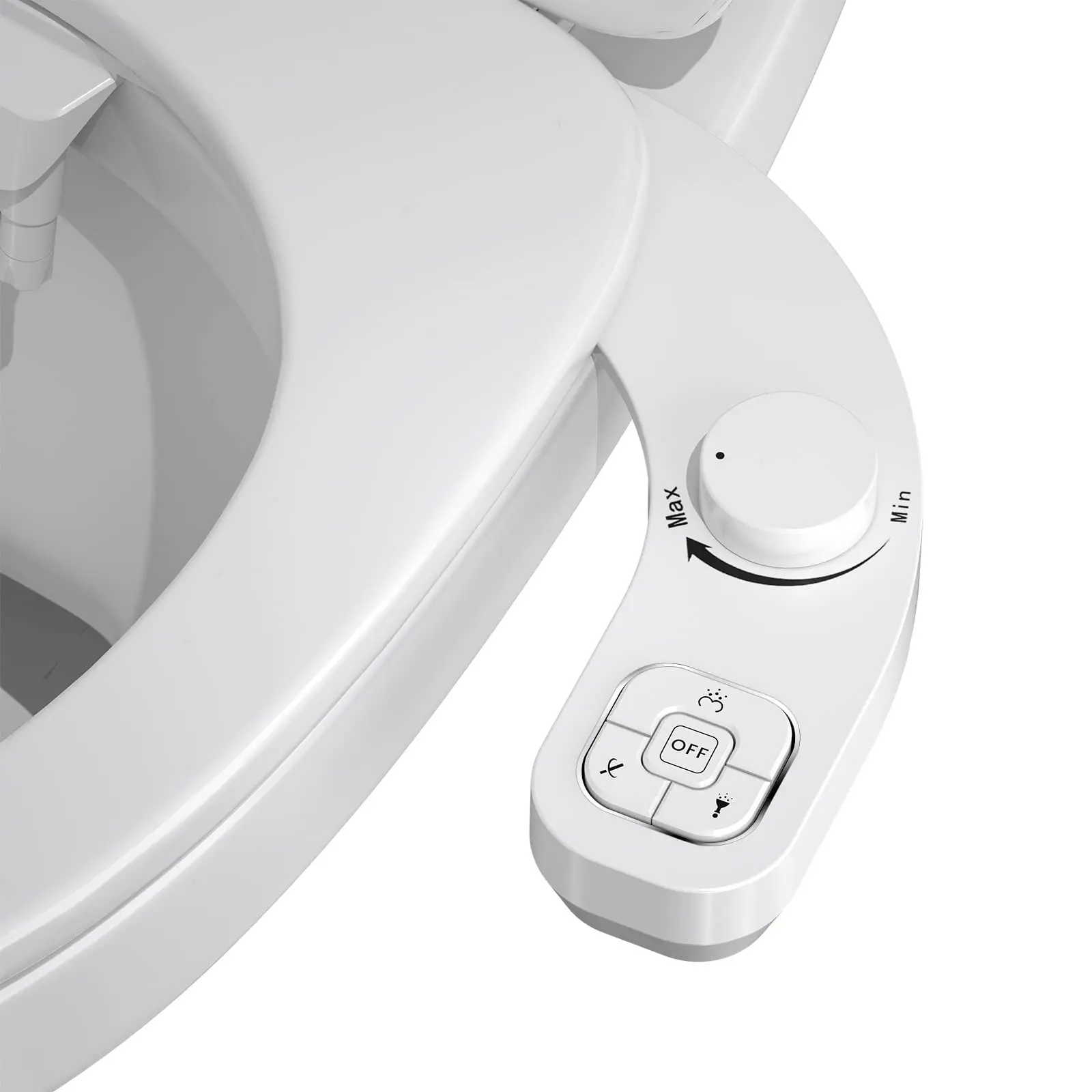 

Samodra Non-electric Left-hand Bidet - Self Cleaning Dual Nozzle ( And Rear Wash) Water Bidet