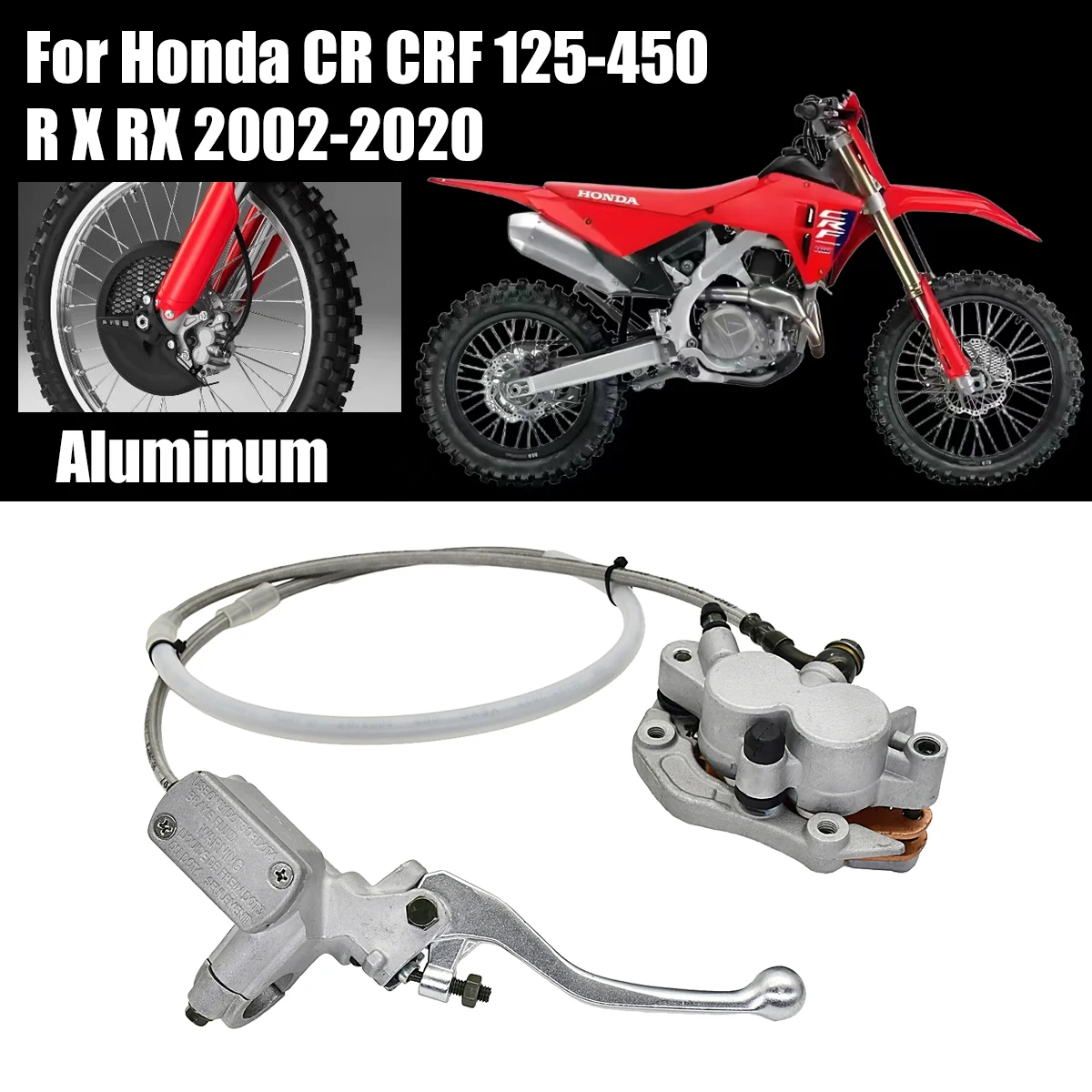 

Motorcycle Front Hydraulic Brake Caliper Master Cylinder Pump For HONDA CR CRF CRFX 125 250 450 450X 450RX Pit Dirt Bike 2023