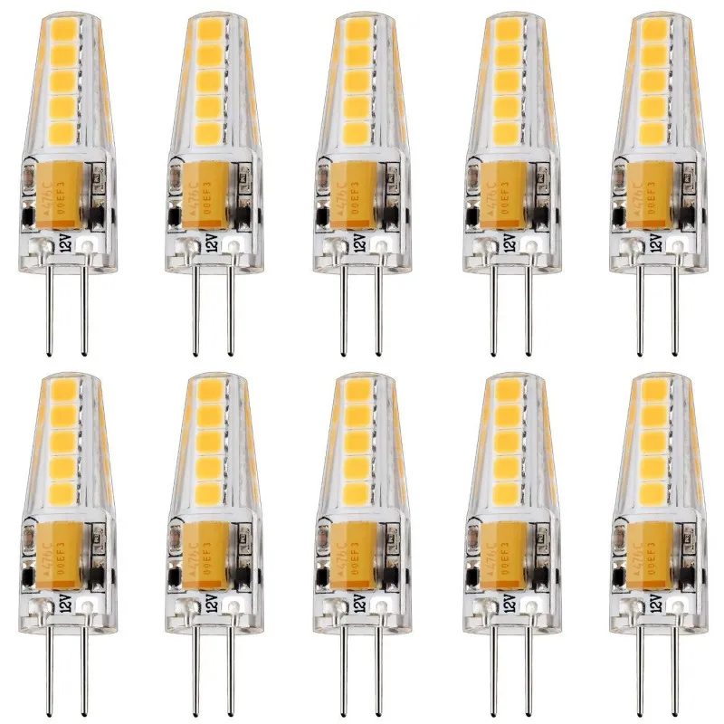 G4 LED Bulb 5W 12V/AC220V 2835 SMD 10led Warm/Cold White 360 Degree Angle Chandelier Light Replace Halogen Lamp