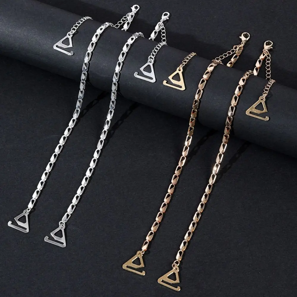 2 Pairs Simple Metal Chain Bra Straps Classic Aniti-slip Underwear Straps Intimates Straps Adjustable Bra Shoulder Straps Women