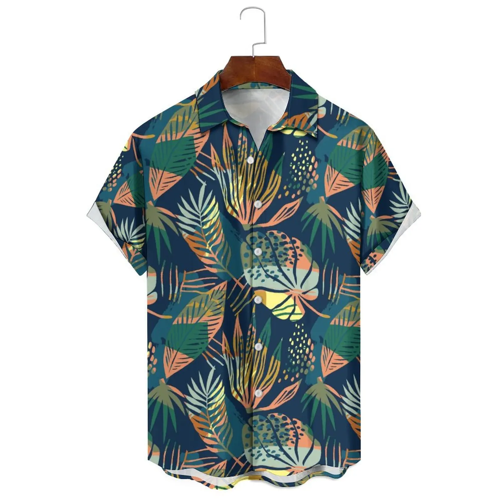 

Men's/Women's Fashion Summer Relaxed Casual Irregular Coconut Tree Also Leaf Pattern Can Wear A Variety Of Beach Quarter Pants