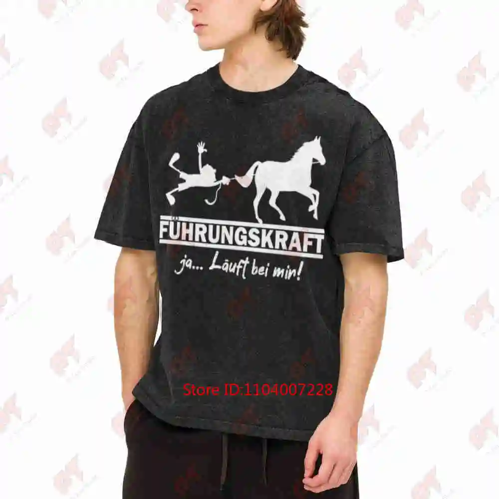 Horse Leadership Vintage Washed Tee Pure Cotton T-Shirt