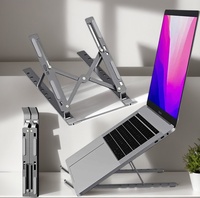 Portable Aluminum Laptop Stand - Foldable Bracket for 10-15.6\