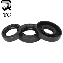 TC TG4 20/21/22/23/24/25/26/27/28/29mm ID Black Nitrile Rubber NBR Grooved Lip Spring Gasket Ring Radial Shaft Skeleton Oil Seal