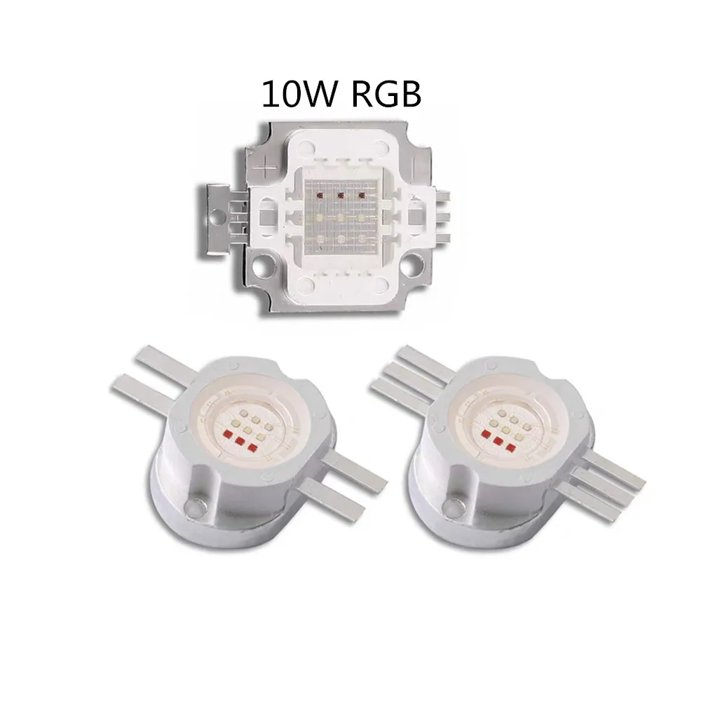 10W LED chip Integrated High Power Lamp Beads Circular Square 10W RGB 300mA RGB Red 32mli Blue 35mli Gree 35mli LED RBG chip