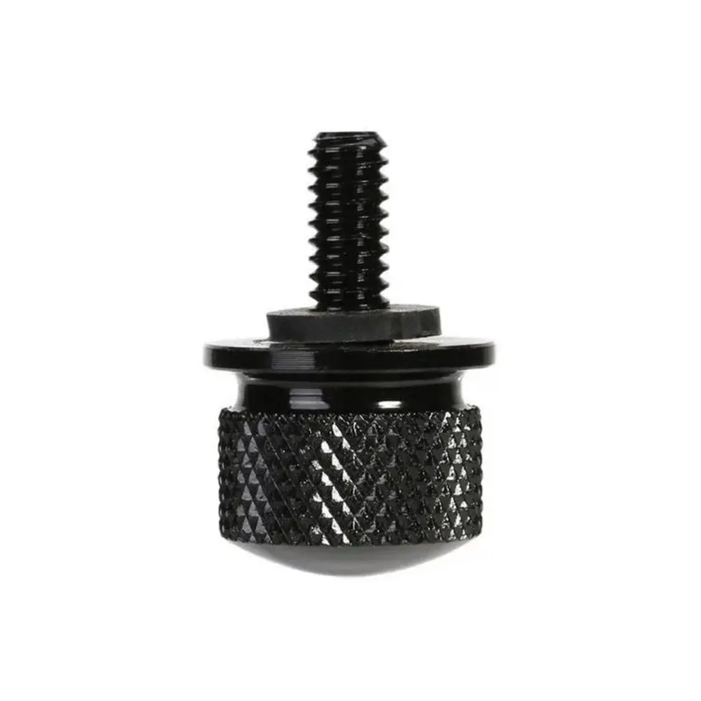 Black Knurled Billet Aluminum Seat Bolt Easy Install Remove No Tool High Quality 6061 Aluminum Military Hard Anodized Stainless