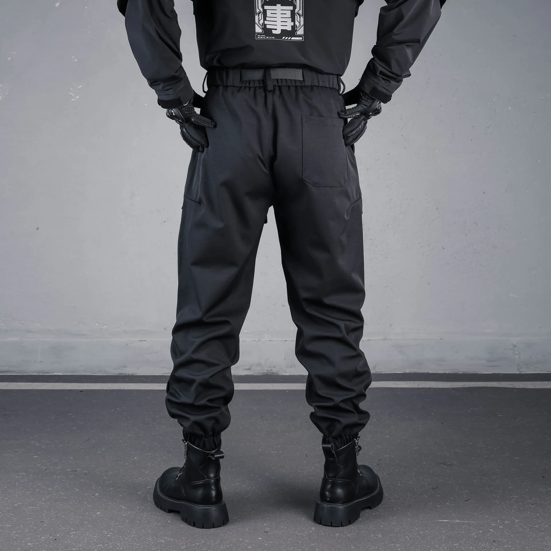 LZ Fashion Trendy Cargo Pants Men's Multi-Pocket Techwear Style Ankle Banded Pants Loose All-Match Tactical Pants Trousers