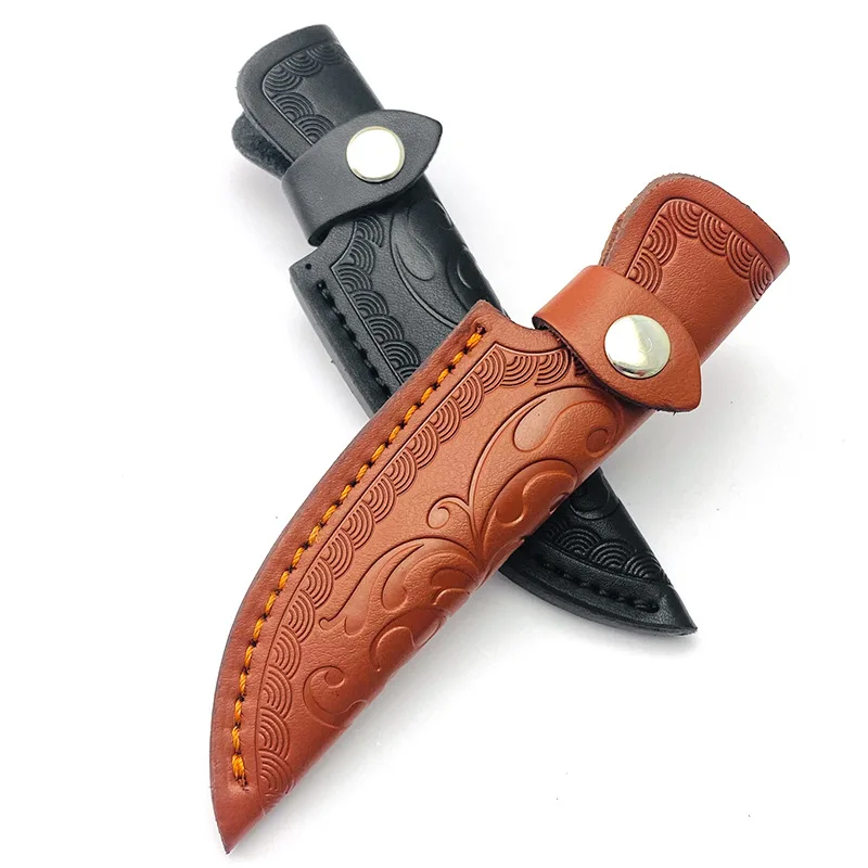 High Quality Material Cowhide Knifes Leather Case Household Home DIY Knife Accessories Tool Parts Supplies For Fixed Blade Knife