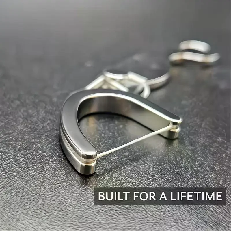[MA]Stainless Steel Dental Floss Holder Life-time Floss Pick Reusable Portable Oral Care Tool Daily Oral Care Home And Travel Us