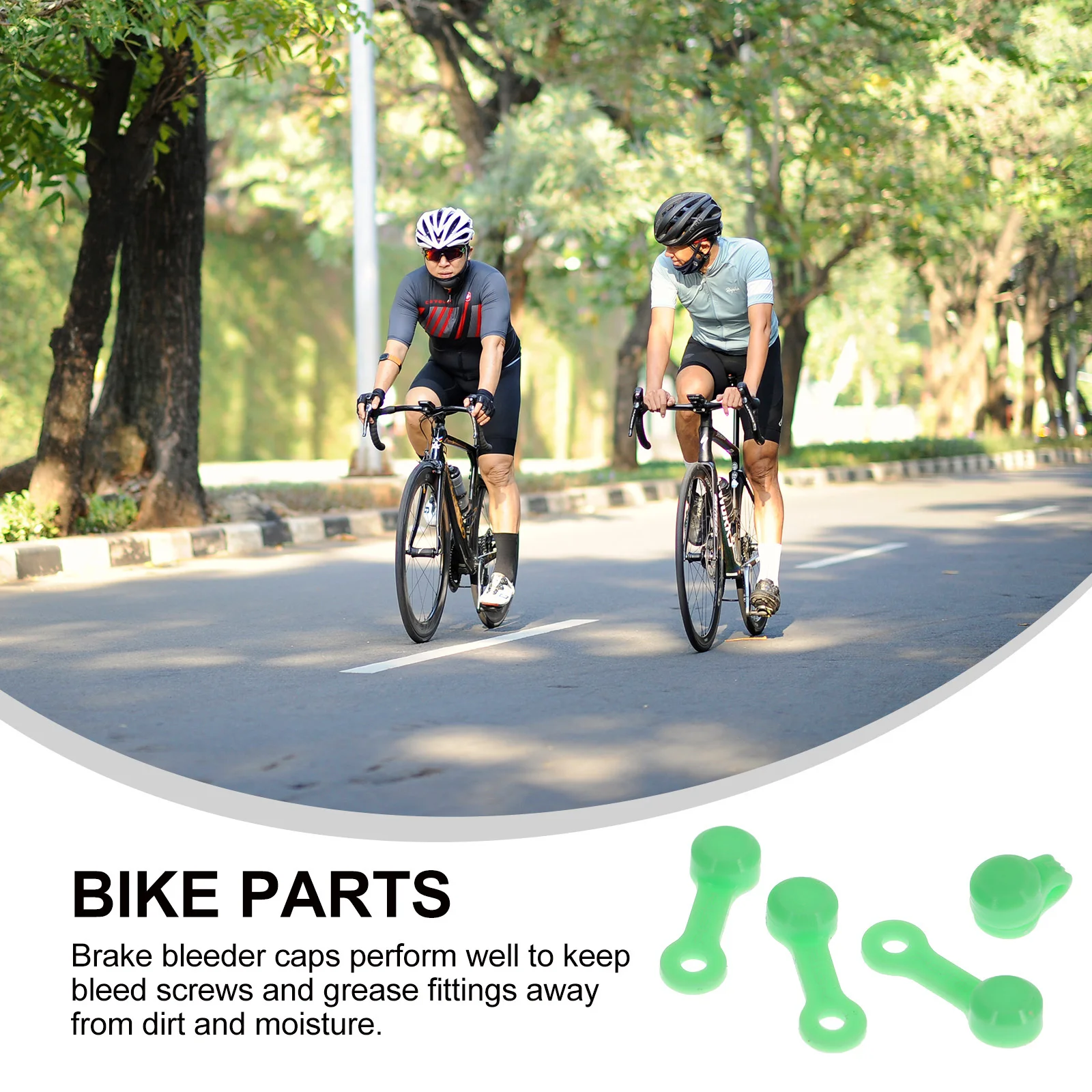 

20Pcs Integrated Bleeder Caps Simple Structure Easy Install Bike Replacement Parts Durable Sealing Supplies Bike Parts