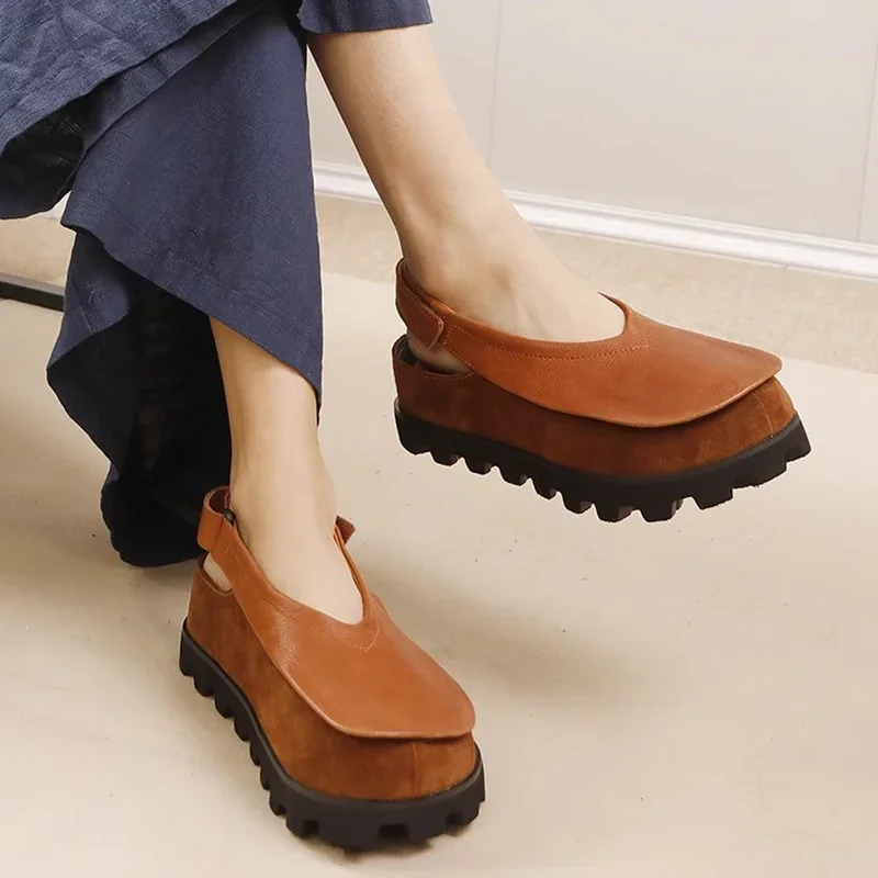 Designer Women Platform Loafers Shoes Flats Sandals Woman Casual Sneakers Summer 2025 Fashion Slides Walking Zapatillas De Mujer image 3