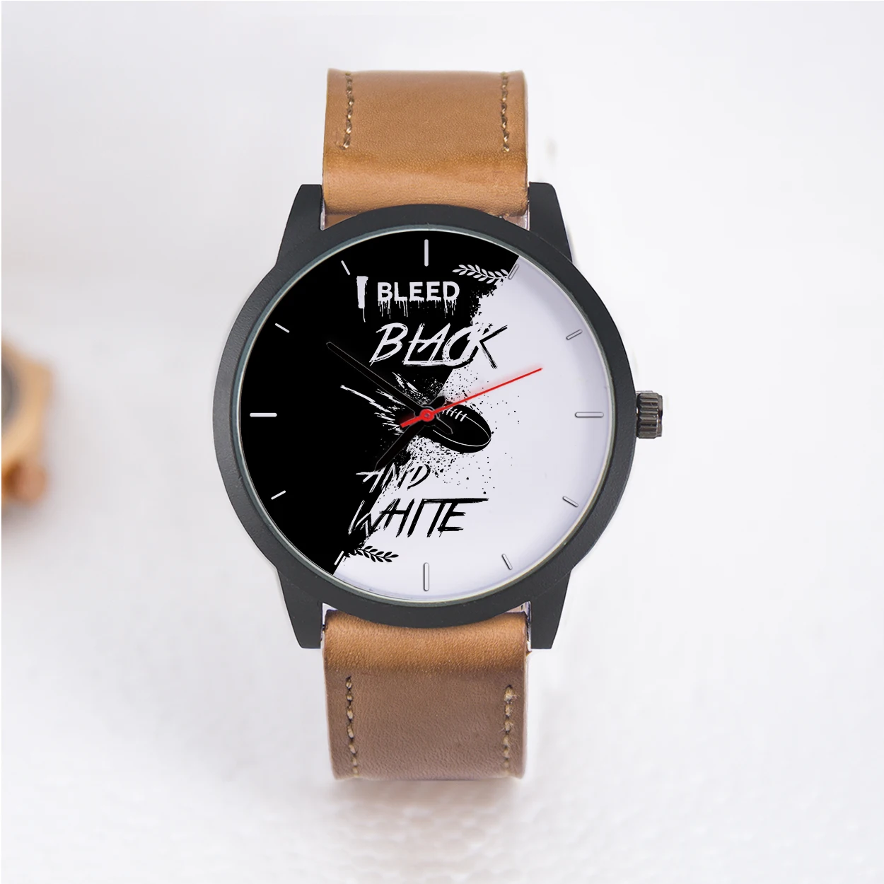 

Черно-белые мужские часы Серебряные часы Bleed Naviforce Розовое золото Подарок Высококачественный циферблат часов Электроника для американского футбола