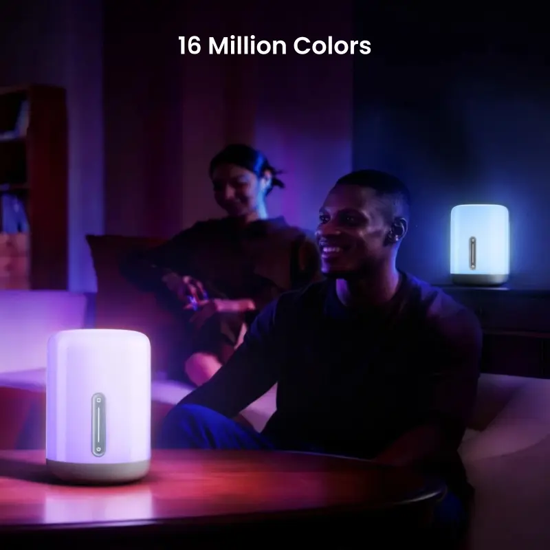 مصباح سرير ذكي Yeelight LED D1، ألوان RGB، اتصال بلوتوث، تحكم باللمس، دعم مساعد صوتي، تحكم ذكي عبر التطبيق، 6500K - 5