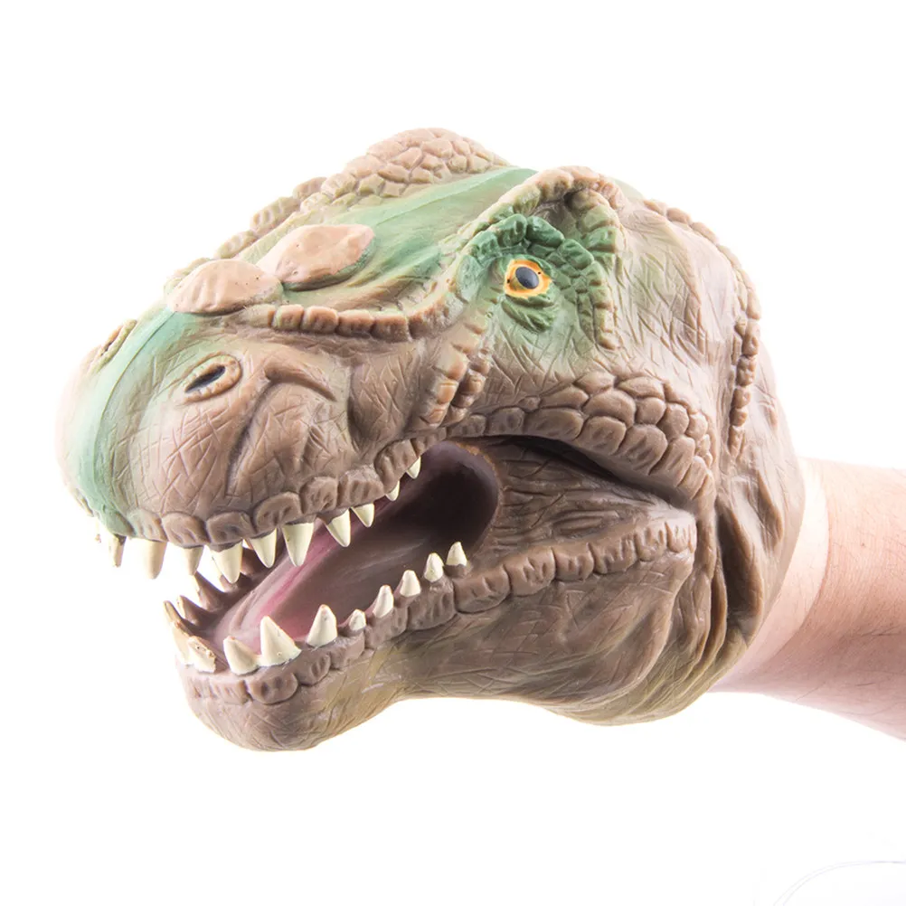 

1Pcs Lifelike Head Hand Puppet for Children Safe Non Toxic Plastic Dinosaur Hand Puppet for Imaginative Play Group