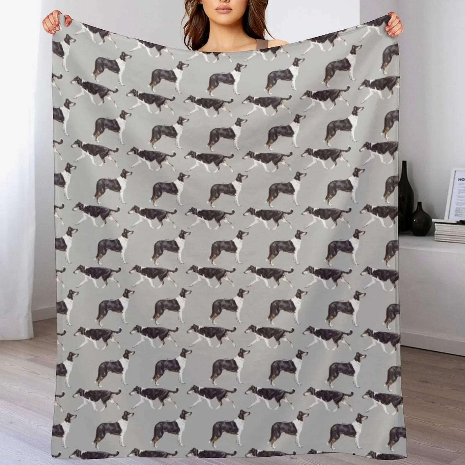 Smooth Collie Repeat Pattern Throw Blanket Quilt Thins Summer Beddings Luxury Brand Blankets