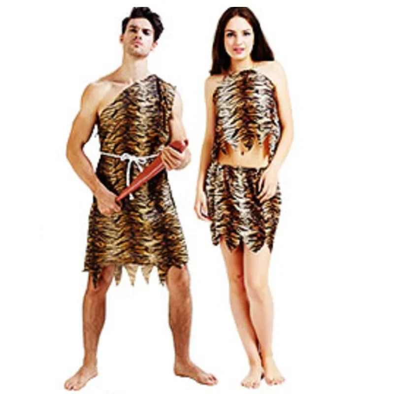 leopard savage caveman croods flintstones primitive sexy indian clothing costume carnival halloween costumes for men adult fancy