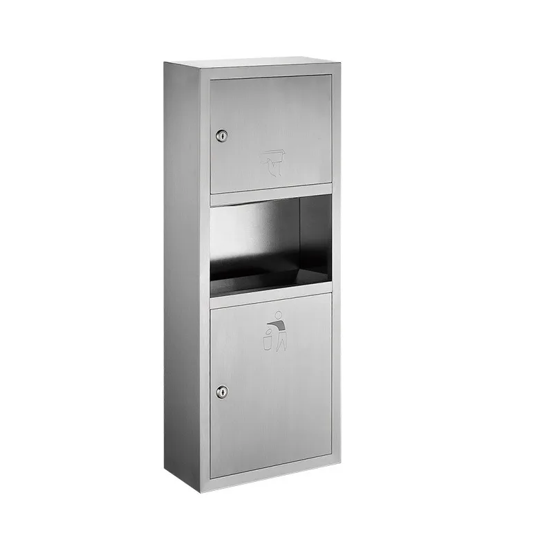 Stainless steel 304 pumping carton two-in-one combination box, multi-functional tissue box