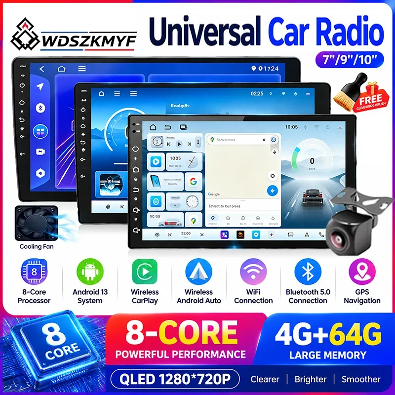 2Din Android 13 Universal Car Radio 7/9/10