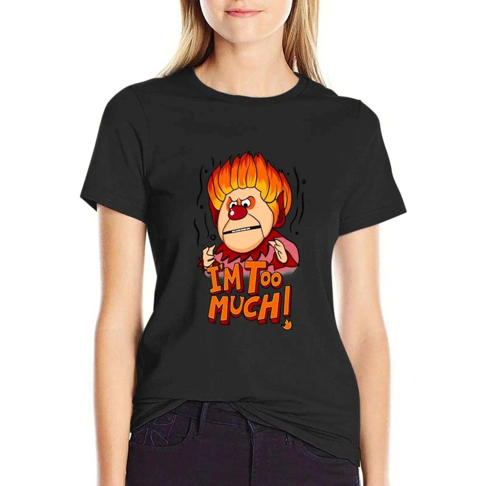 Heat Miser T-Shirt plus size tops graphics Women's summer blouses 2024