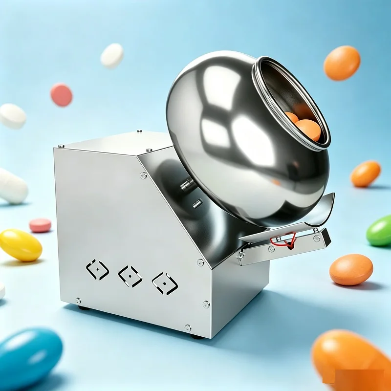 Multifunctional Sugar Coating Pan Machine Automatic Nut Chocolate Polishing Machine Candy Pill Sugar Film Coating Equipment