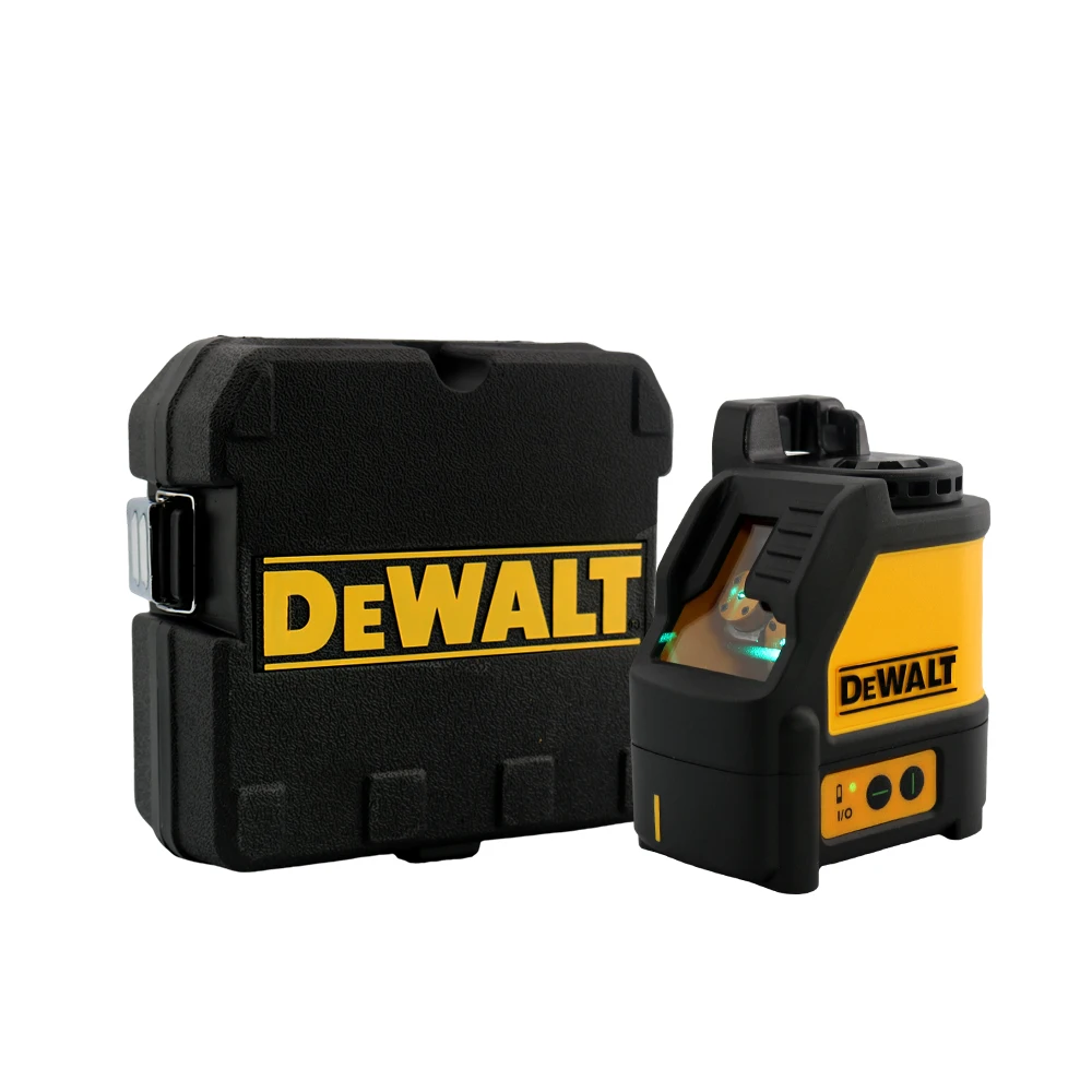 Dewalt DW088CG nivel láser cruzado de 2 líneas, luz verde, instrumento de punteado Horizontal y Vertical de precisión inalámbrico para exteriores