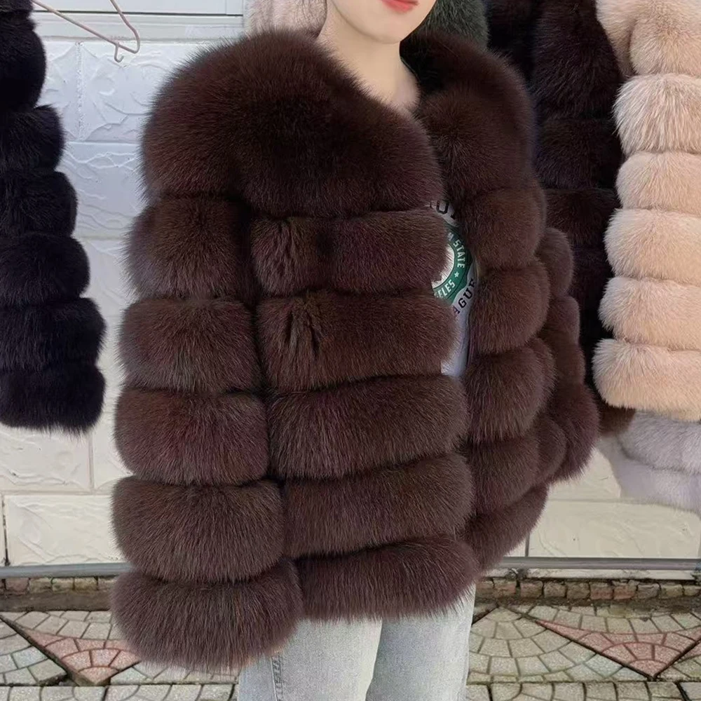 QUEENTINA 60 см Шуба из лисьего