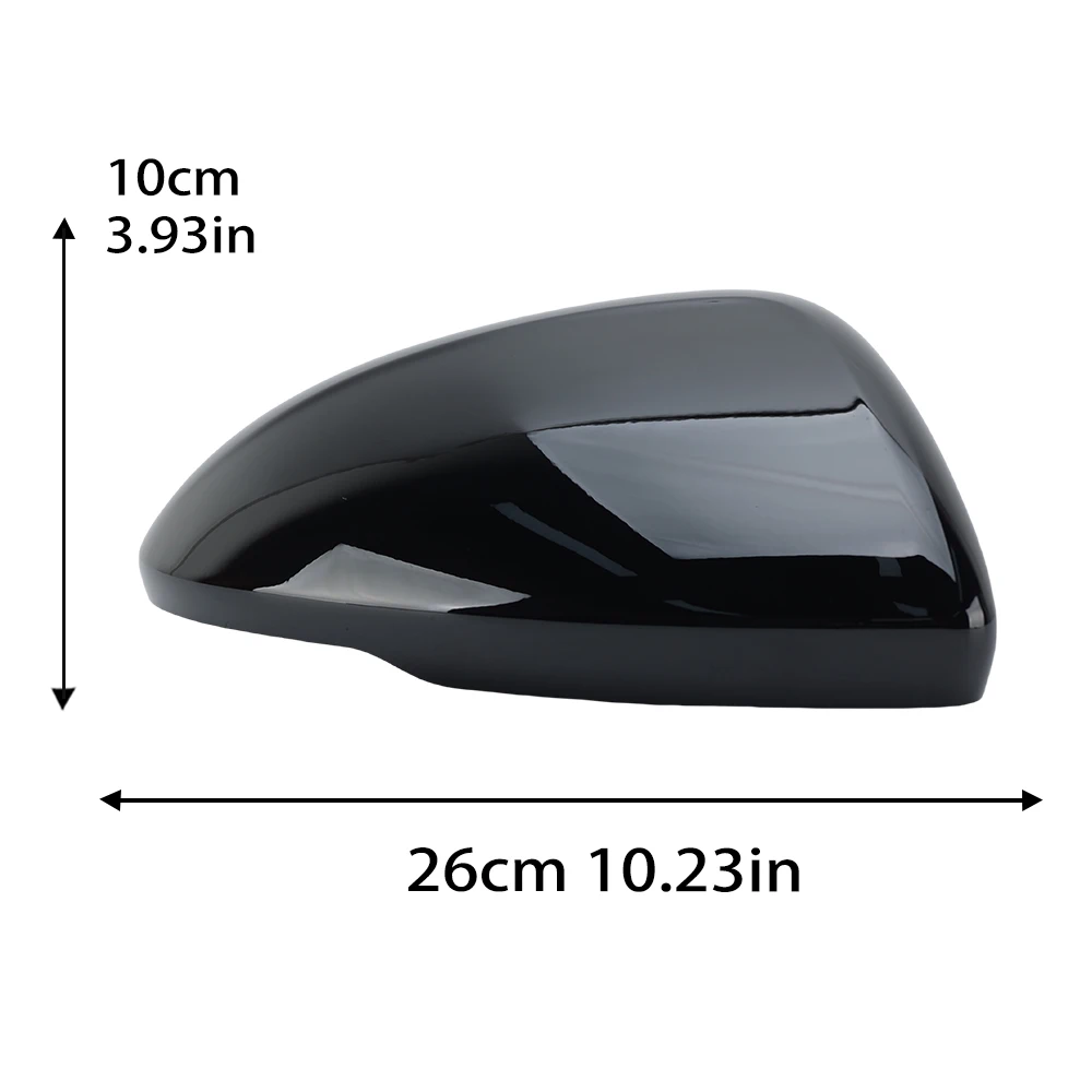 Side Mirror Housing Cover Cap For Chevrolet Cruze 2017-2019 Bright Black With Buckle Rearview  Mirror Cover Cap Car Accessories