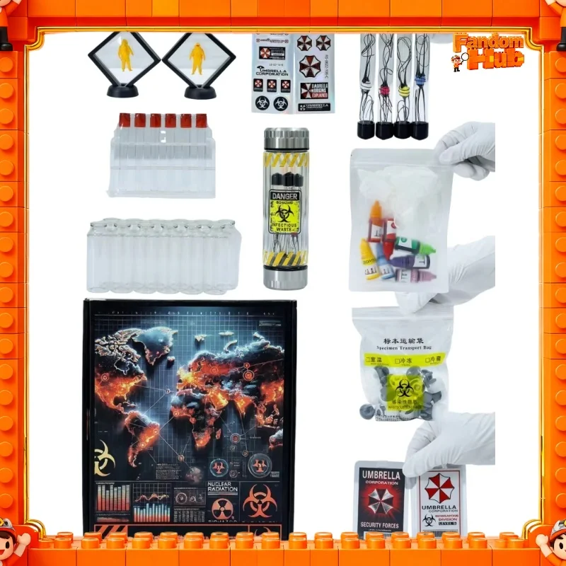 جديد وصول الشر المقيم اليدوية عينة مجموعة الزجاجات: Number.3 Infect سلسلة Diy فيروس أطقم منمذجة Biohazard Merchtoy الهدايا