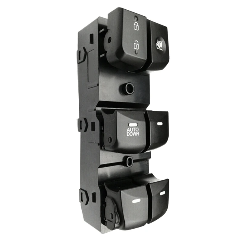 

For Elantra 2011 2012 2013 2014 2015 Power Master Window Lift Control Switch LHD 93570-3X000 Black