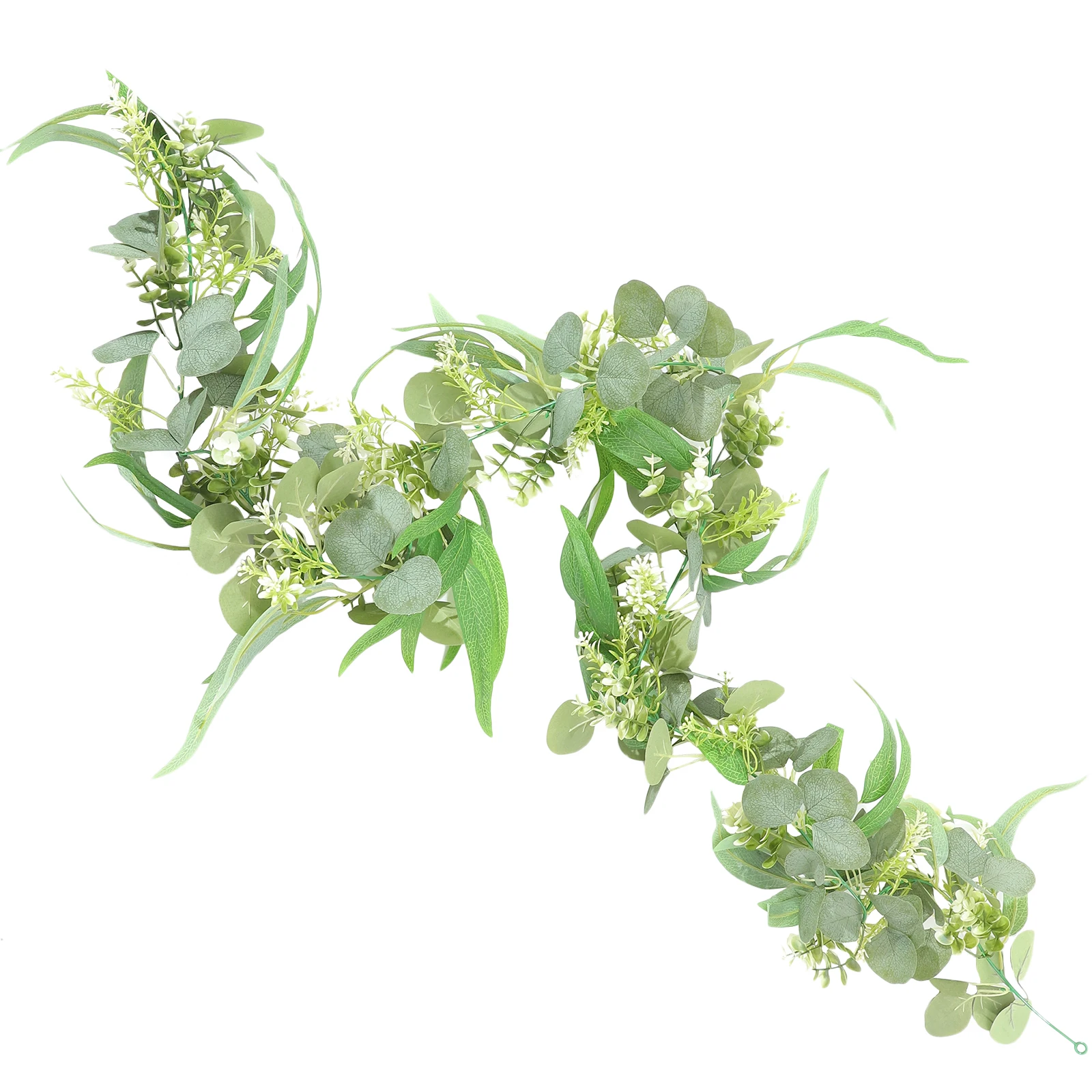

Artificial Eucalyptus Vine Faux Hanging Plant Fake Vine Garland for Wedding Festival Garden Stage Decor Lightweight