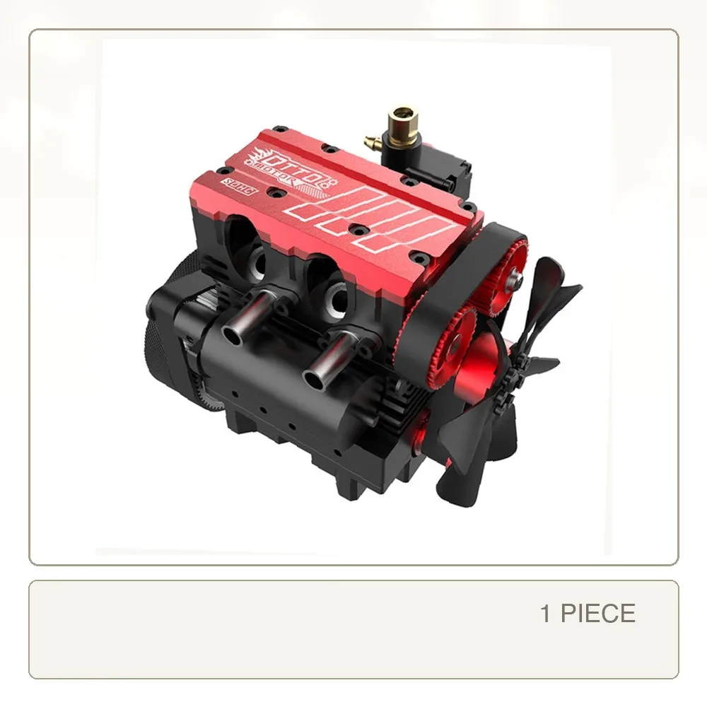 TOYAN FS-L200AC 4 Stroke Air Cooled Engine 7cc Inline 2 Cylinder Nitro Internal Combustion Engine Model Kit