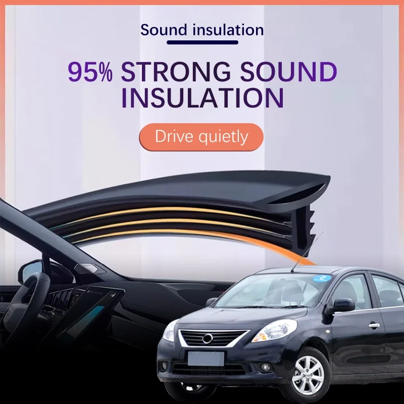 Car Dashboard Sealing Strip Interior Auto Noise Sound Insulation Rubber Trim Weatherstrip Car Accessories For Nissan Sunny