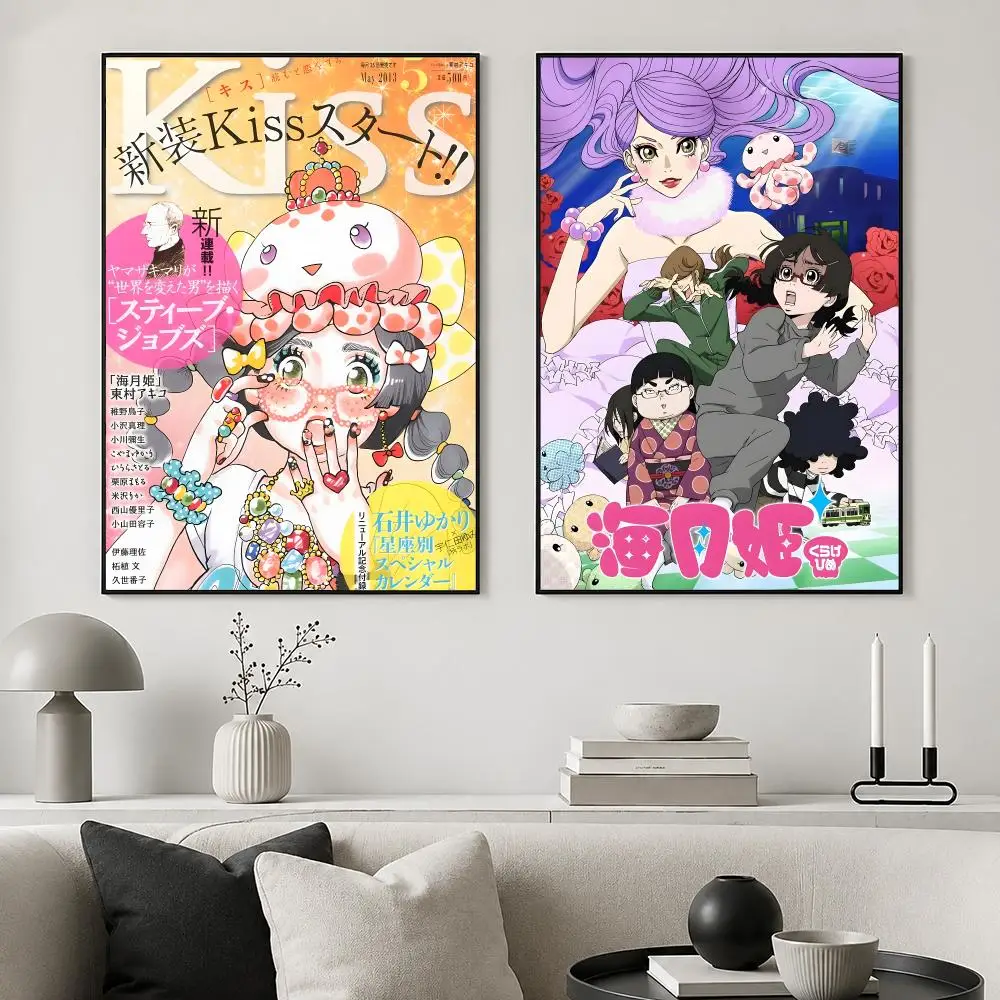 anime Kuragehime Poster posters for bedrooms and living rooms high definition cartoon movie-themed wall art.
