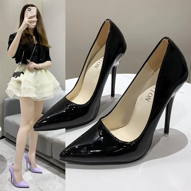 

2023 Autumn Fashion High Heels 35-43 Plus Size Shoes for Women Sexy Thin Heels Banquet Wedding Shoes Party Shoes Women's Pumps
