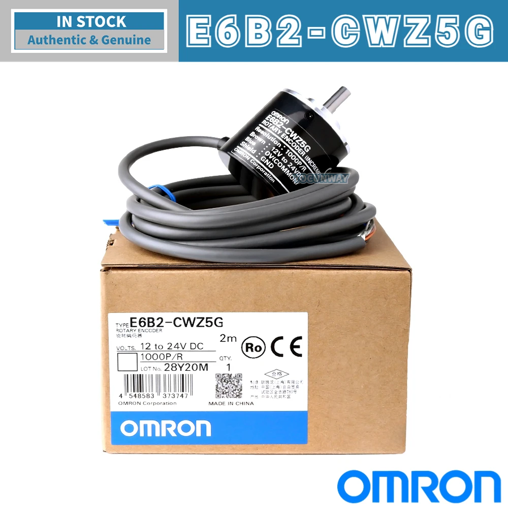 

New Authentic OMRON Rotary Encoder E6B2-CWZ1X CWZ5G 100 1024P 1000P 360 2000P/R