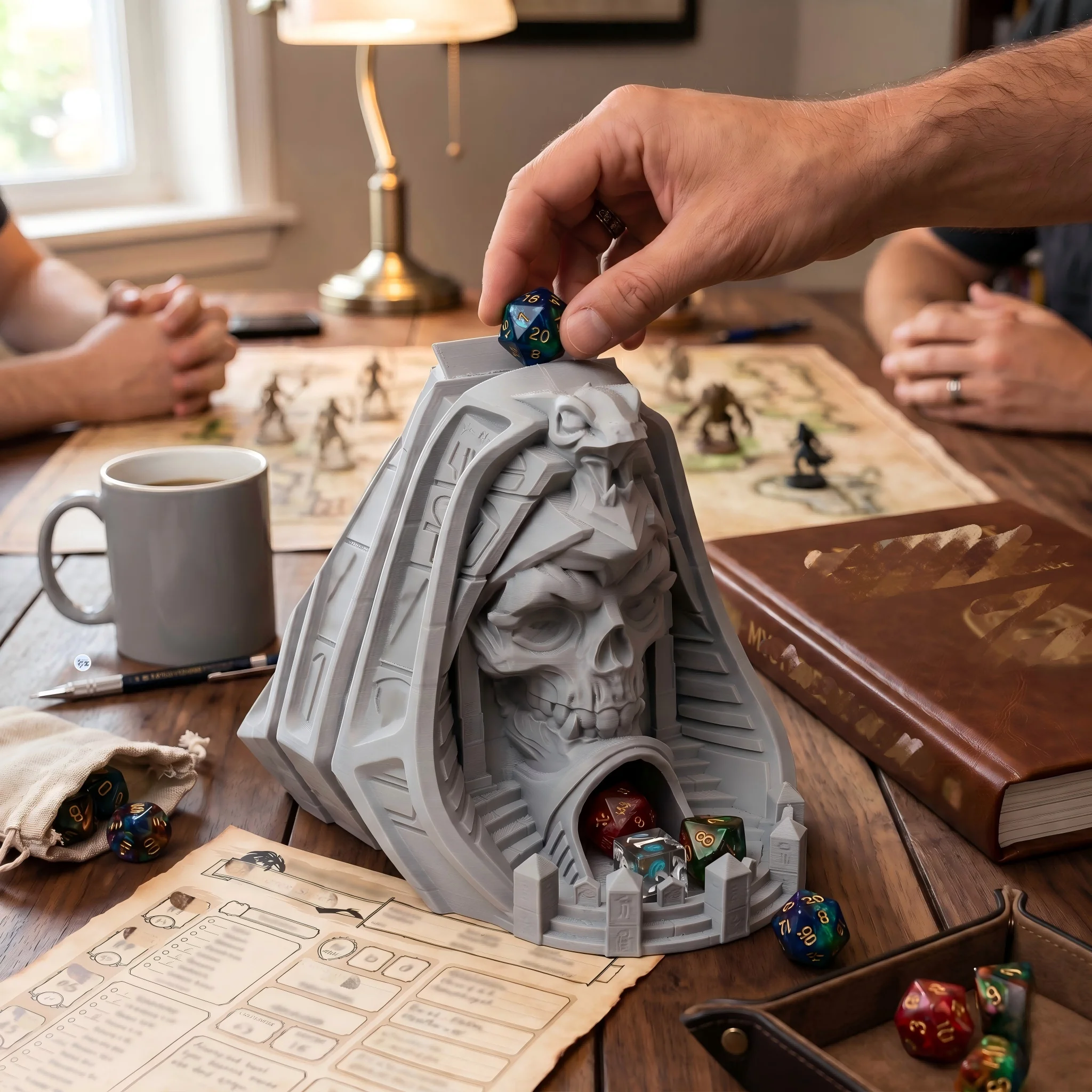 Pharaoh Skull Dice Tower - add - огляд і ціна Board Game Movie